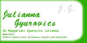 julianna gyurovics business card